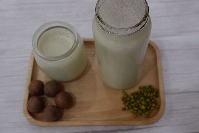 Sữa hạt cho bé macca đậu xanh