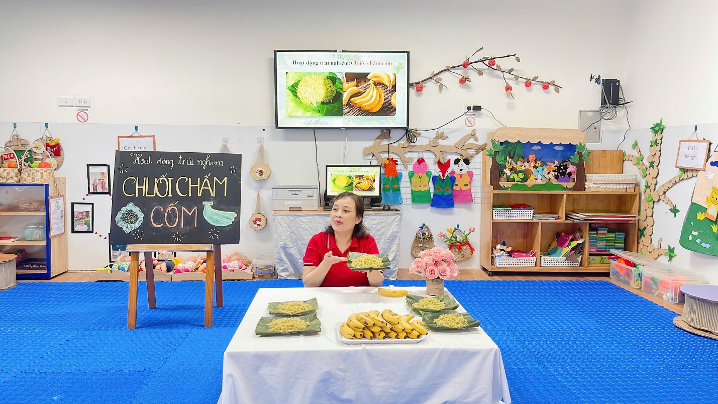 A person sitting at a table with food on it

Description automatically generated