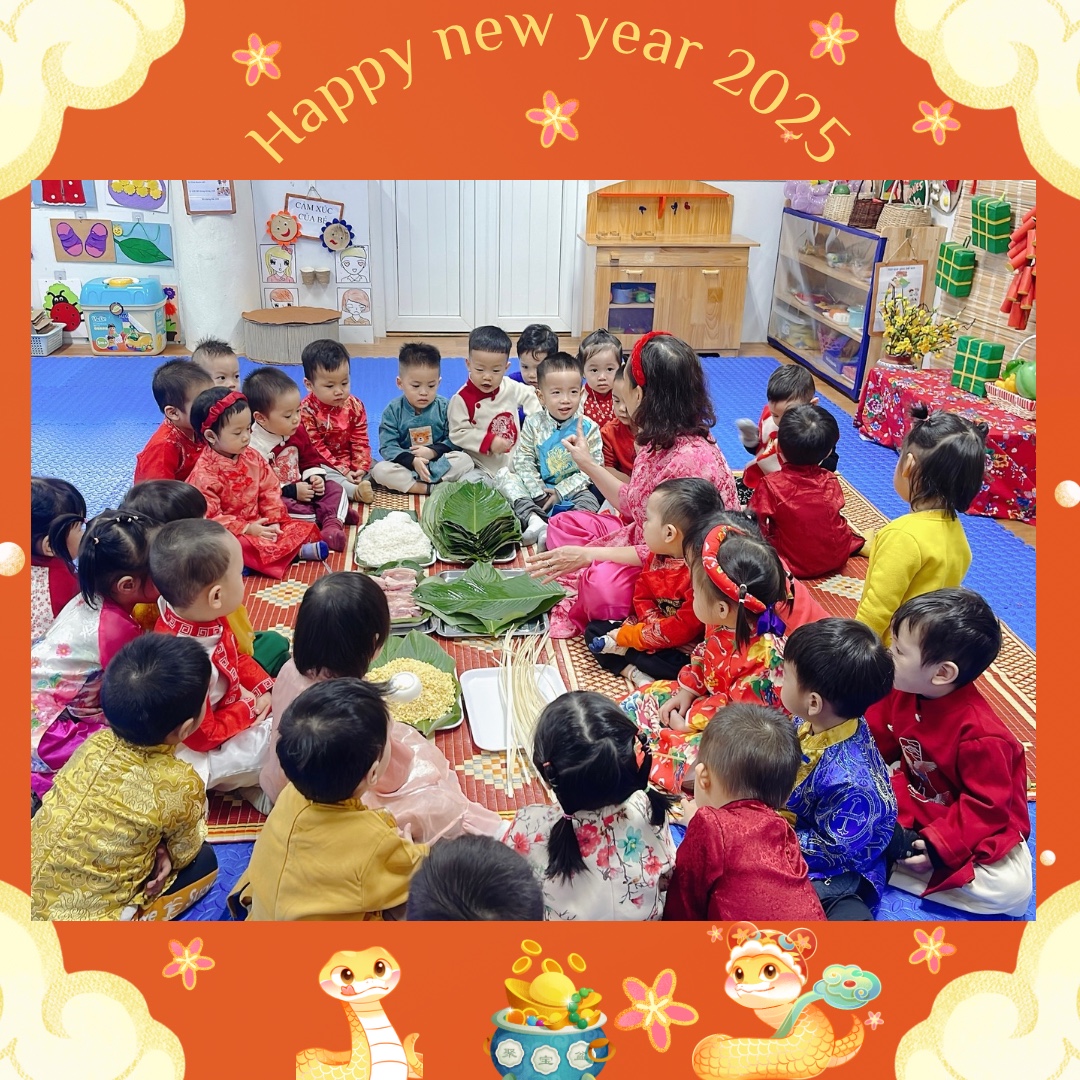 A group of children sitting around a table

Description automatically generated